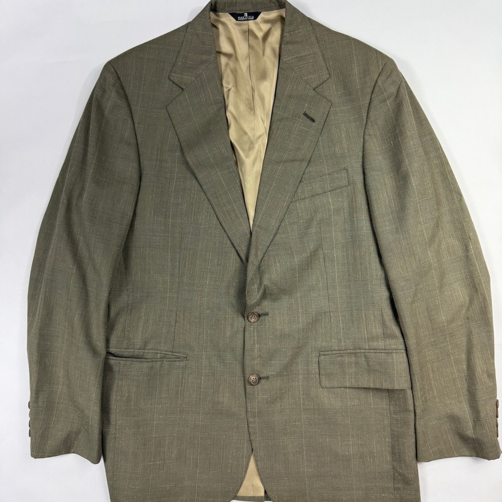 Vintage Polo University Club Ralph Lauren Blazer Glen Plaid Sport Coat 42R USA